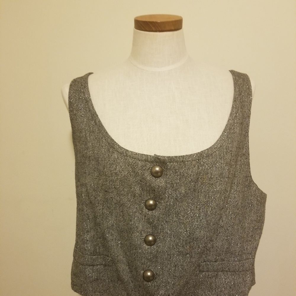 Button down Grey Vest